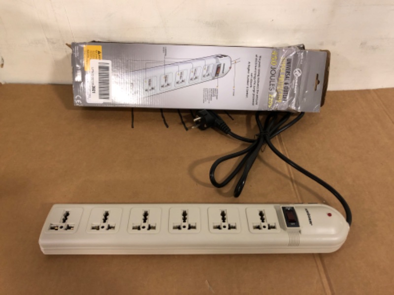 Photo 2 of KRIEGER Universal Power Strip AC 220-240V Surge Protector With Heavy Duty German Schuko Plug For Computer, Printers, 6 Universal AC Outlets - Type E/F1016994103
