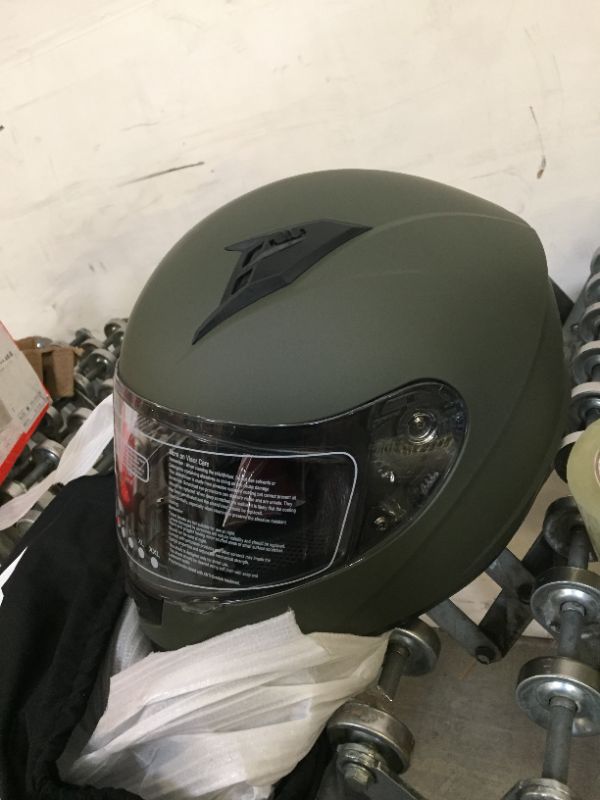 Photo 2 of GLX GX11 Compact Lightweight Full Face Motorcycle Street Bike Helmet with Extra Tinted Visor DOT Approved (Camo, Small) Camo Small