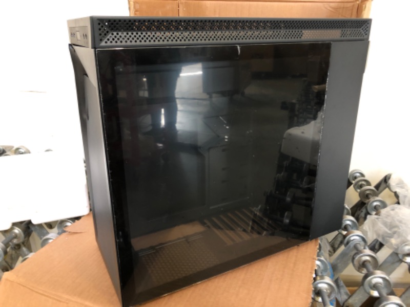 Photo 4 of LIAN LI High Airflow ATX PC Case, RGB Gaming Computer Case, Mesh Front Panel Mid-Tower Chassis w/ 3 ARGB PWM Fans Pre-Installed, USB Type-C Port, Tempered Glass Side Panel (LANCOOL 205 MESH C, Black) LANCOOL 205 MESH RGB - TYPE C - ATX - Black