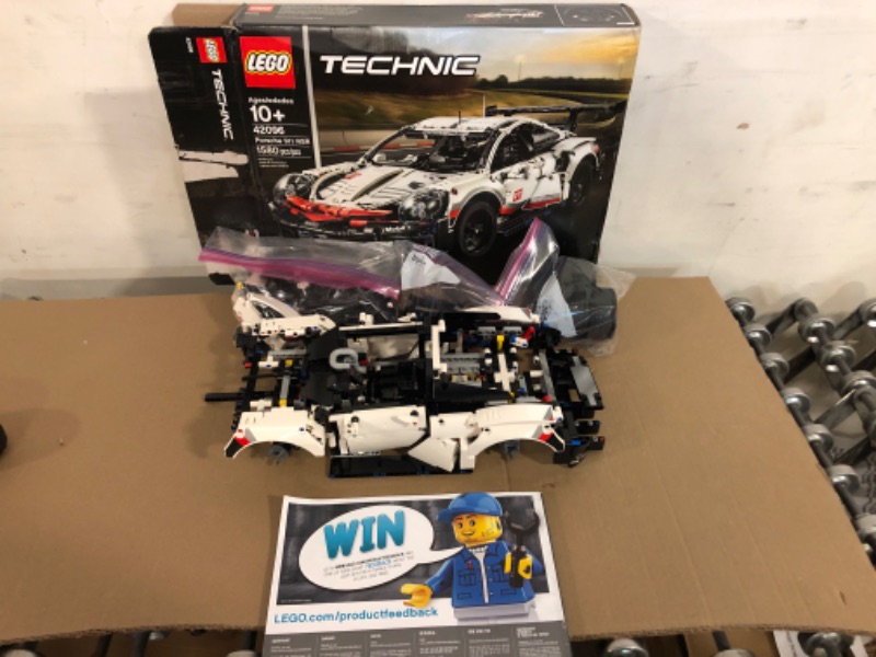 Photo 2 of LEGO Technic Porsche 911 RSR 42096 Race Car Building Set STEM Toy for Boys and Girls Ages 10+ Features Porsche Model Car with Toy Engine (1,580 Pieces)