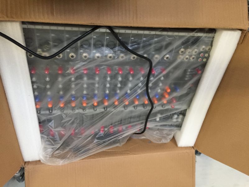 Photo 1 of Depensheng DX12 DJ Sound Controller Interface w/USB Drive for Computer Recording 12-Channel Studio Audio Mixer - XLR Microphone Jack, 48V Power, RCA Input/Output for Professional and Beginners DX12 - 12 Channel Audio Mixer