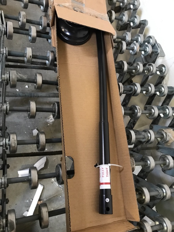 Photo 2 of Zenna Home NeverRust Rustproof Aluminum Tension Mount Curved Shower Rod, 50"-72", Bronze Tension Curved Shower Rod Bronze