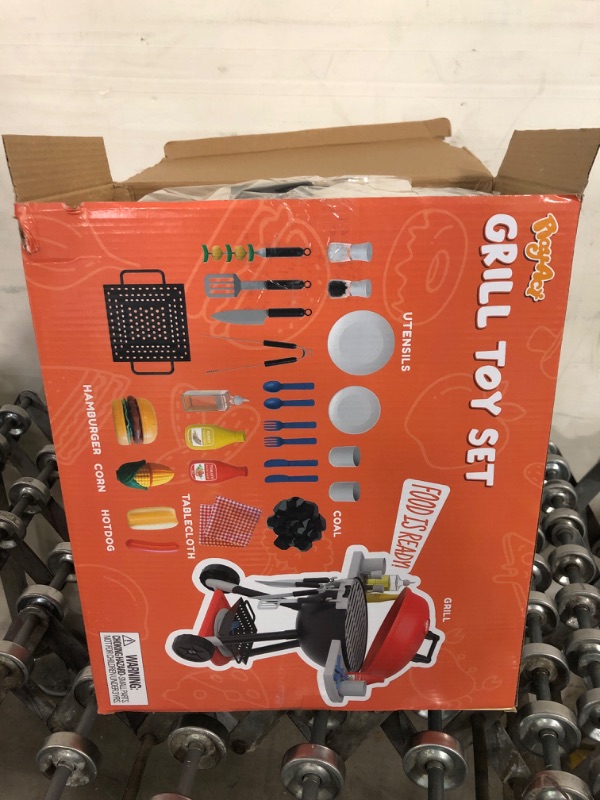 Photo 1 of JOYIN 34 PCS Toy BBQ Grill Set, Kids Grill Playset, Little Chef Play, Cooking Kitchen Toy Set Interactive BBQ Toy Set for Kids
