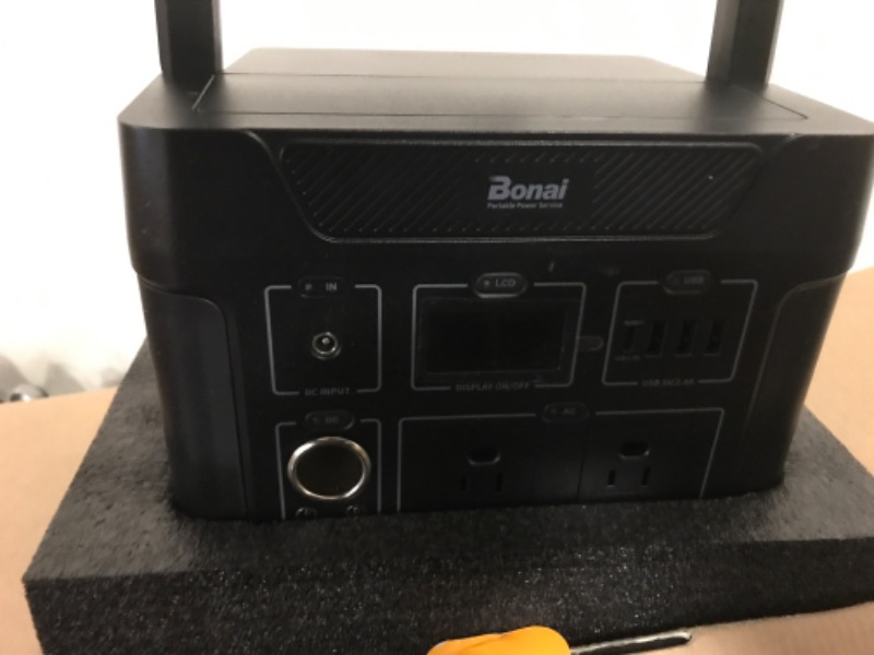 Photo 2 of Bonai Portable Power Station, Powerhouse 280.8Wh Backup Lithium Battery, 110V/400W Solar Generator with 2 AC Outlets, 3 USB-C Ports, LED Light for Outdoor, Camping, Travel, RV, Power Outage, Emergency
