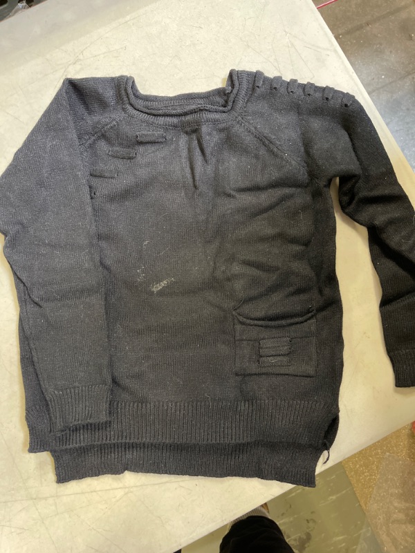 Photo 1 of ADORABLE GIRL'S BLACL KNITTED SWEATER, BLACK, SIZE 3-4T