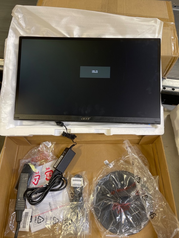Photo 5 of Acer 21.5 Inch Full HD (1920 x 1080) IPS Ultra-Thin Zero Frame Computer Monitor (HDMI & VGA Port), SB220Q bi
