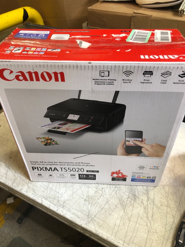 Photo 3 of Canon PIXMA TS5020 Wireless All-in-One Printer (TS5020 BLACK)
