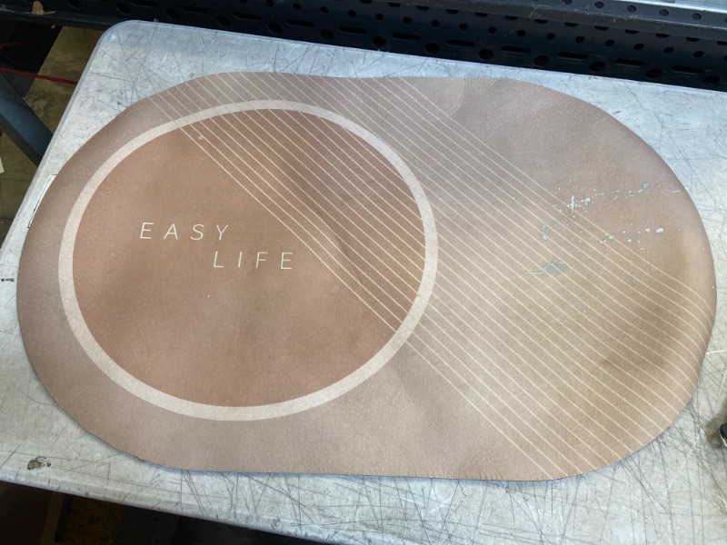 Photo 1 of "easy life" tan door mat/ rug