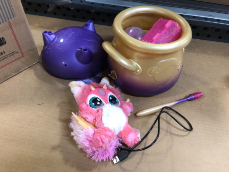 Photo 3 of Magic Mixies Magical Misting Cauldron with Interactive 8 inch Pink Plush Toy and 50+ Sounds and Reactions