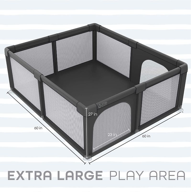 Photo 5 of Baby Playpen - Kids Activity Center with Anti-Slip Base - Portable Indoor & Outdoor Playard for Toddlers -  with Super Soft Breathable Mesh---new