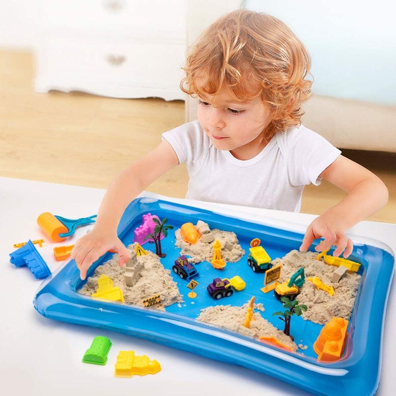 Photo 1 of 2 Pack Kids Inflatable Play Tray for Sand and Toys 