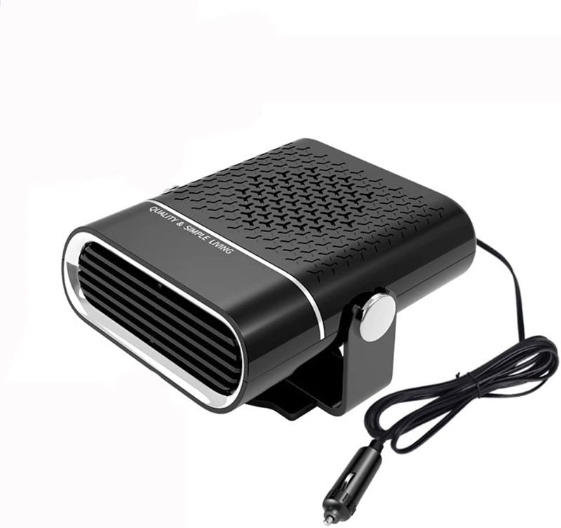 Photo 1 of  12V 120W 2 in 1 Car Heater Cooler Fan - Car Window Emister and Defroster - Portable Car Fan 360° Rotatable
