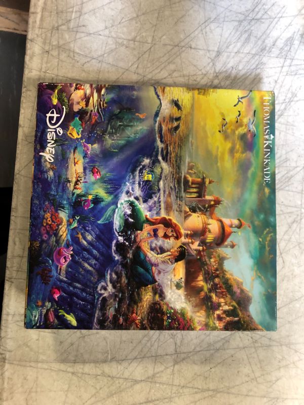 Photo 2 of Ceaco 750 Piece Thomas Kinkade Disney Collection - The Little Mermaid Jigsaw Puzzle 