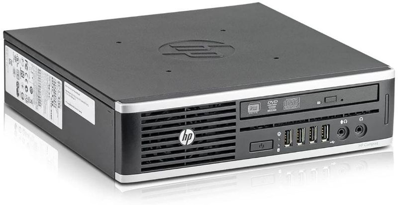 Photo 1 of HP Elite 8300 Ultra-Slim Desktop PC, 2nd Gen Intel Core i5 2.5GHz, 4GB, 250GB HDD, DRW, Windows 10 Pro