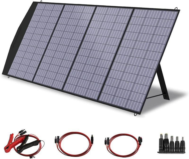 Photo 1 of ALLPOWERS SP033 200W Portable Solar Panel 18V Foldable Solar Panel Kit with MC-4 Output Waterproof IP66 Solar Charger for RV Laptops Solar Generator Van Camping Off-Grid
