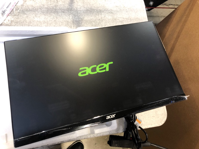 Photo 4 of Acer 23.8” Full HD 1920 x 1080 IPS Zero Frame Home Office Computer Monitor - 178° Wide View Angle - 16.7M - NTSC 72% Color Gamut - Low Blue Light - Tilt Compatible - VGA HDMI DVI R240HY bidx
