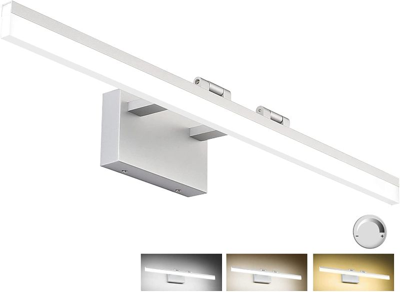 Photo 1 of SOLFART 31.5 Inch 3 Color Temperature Dimmable Modern LED Vanity Light Silver Finishing