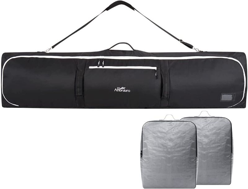 Photo 1 of Affordura Snowboard Bag Fits 2-Piece Ski and Boot Bag Padded Ski Bag,