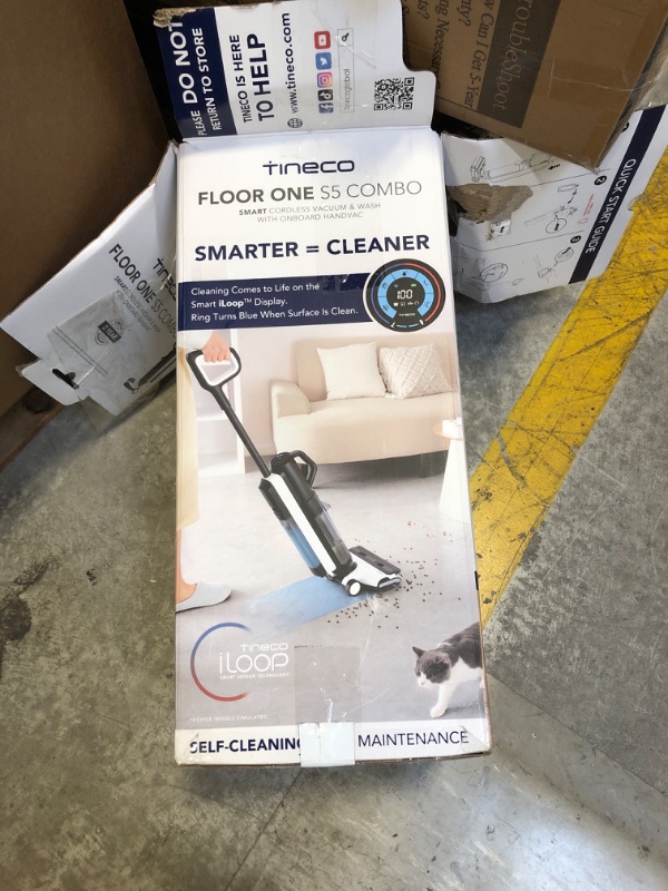 Photo 5 of Tineco Smart Wet Dry Vacuum Cleaners, Floor Cleaner Mop 2-in-1 Cordless Vacuum for Multi-Surface, Lightweight and Handheld, Floor ONE S5 Combo