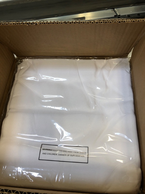 Photo 1 of 6 Pack White Tablecloths for Rectangle Tables 60 x 102 Inch,Wrinkle Resistant Polyester Table Cloth for 6 Foot Table,Great for Wedding Banquet Restaurant/Parties/Baby Shower White 6Pack,60X102Inch
