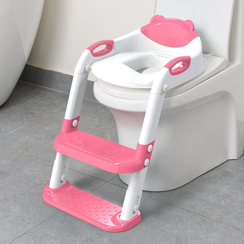 Photo 1 of  SKYROKU Pink/white Step Up Potty TrainING SEAT 