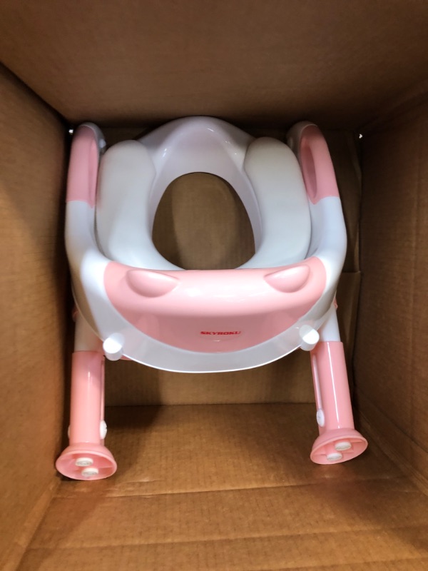 Photo 4 of  SKYROKU Pink/white Step Up Potty TrainING SEAT 