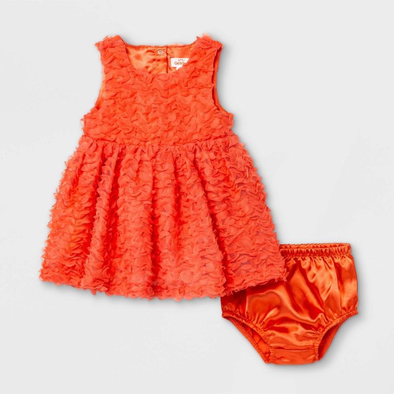 Photo 1 of Baby Girls' Soutache Dress - Cat & Jack™ Coral Pink
size 0-3 month 