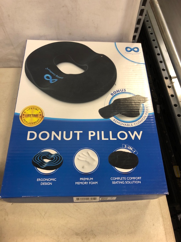 Photo 2 of Everlasting Comfort Donut Cushion - Donut Pillow for Tailbone Pain, Hemorrhoids, Postpartum, Sitting