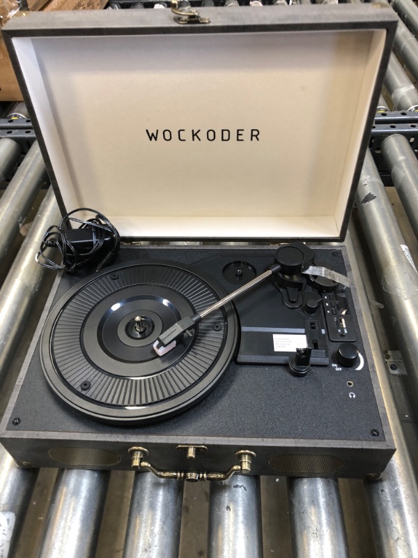 Photo 1 of Record Player Turntable For Vinyl Record Player,phonograph Record Player With 4.2 Wireless Bluetooth,Portable Phonograph With Built-in Speakers,Support 7/10/12 Size Record Interesting life
