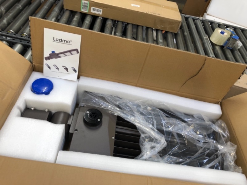 Photo 1 of 300W LED Parking Lot Lights Adjustable Slip Fitter Mount Natural White 5000K IP65 Waterproof Commercial LED Street Light Outdoor Dusk to Dawn Photocell