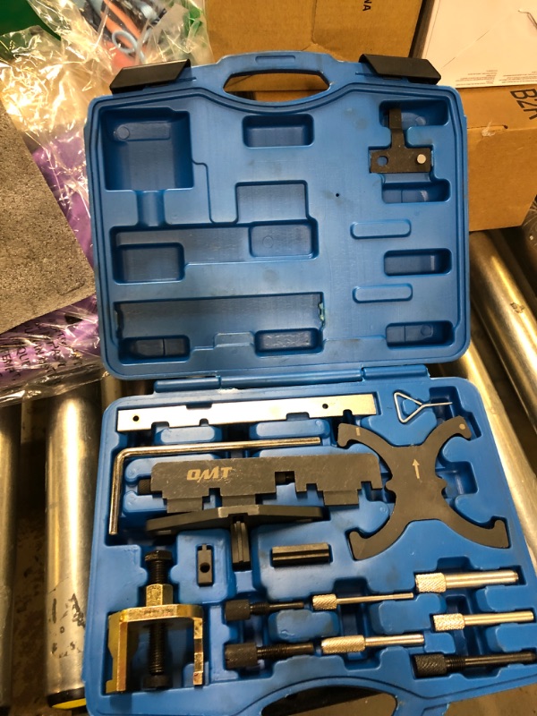Photo 1 of OMT Engine Camshaft Timing Tool Set Alignment Tool Kit Compatible with Ford Fiesta Focus Escape More Volvo S60 S80 V40 V60 V70 VCT Duratec Gas Engines Duratorq Diesel Engines 1993 to 2020