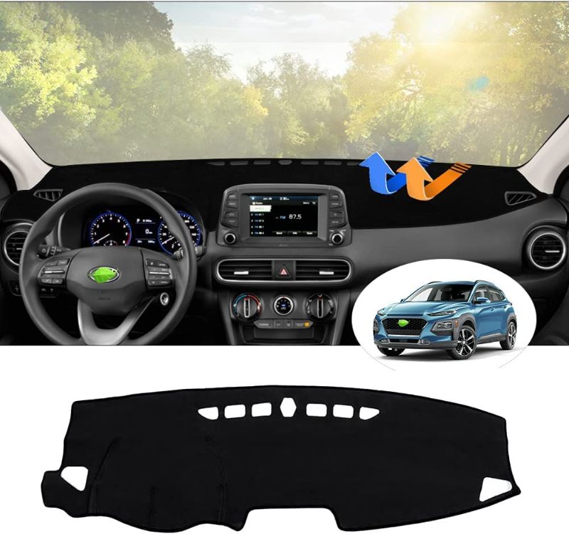 Photo 1 of Autorder Custom Fit for Dashboard Cover Mat Hyundai Kona 2018-2021 2022 2023 Accessories Dash Covers Nonslip Dash Board Mat Protector Sunshade No Glare (No Hud)