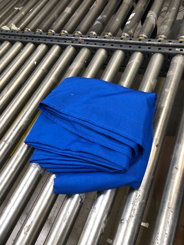 Photo 3 of  1 Royal Blue Tablecloths for 8 Foot Rectangle Tables 90 x 156 Inch - 8ft Rectangular Bulk Linen Polyester Fabric Washable Long Clothes for Wedding Reception Banquet Party Buffet Restaurant