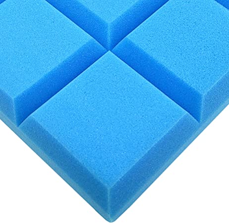 Photo 1 of 12" X 12" Acoustic Foam Panels, Soundproof Foam Wall Block Tiles, Sound Panels wedges Soundproof Sound Insulation Absorbing