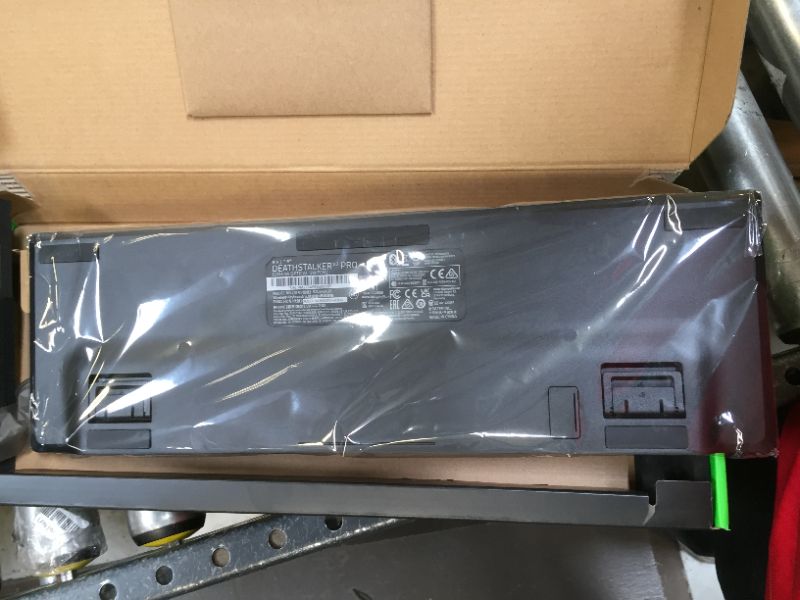 Photo 1 of Razer DeathStalker V2 Pro Wireless Gaming Keyboard: Low-Profile Optical Switches - Linear Red - HyperSpeed Wireless & Bluetooth 5.0-40 Hr Battery - Ultra-Durable Coated Keycaps - Chroma RGB DeathStalker V2 Pro Linear Optical Switch - - LIKE NEW