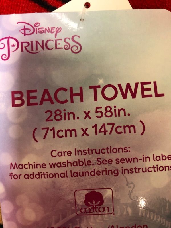 Photo 3 of Disney Princess Flowers Beach Towel Purple