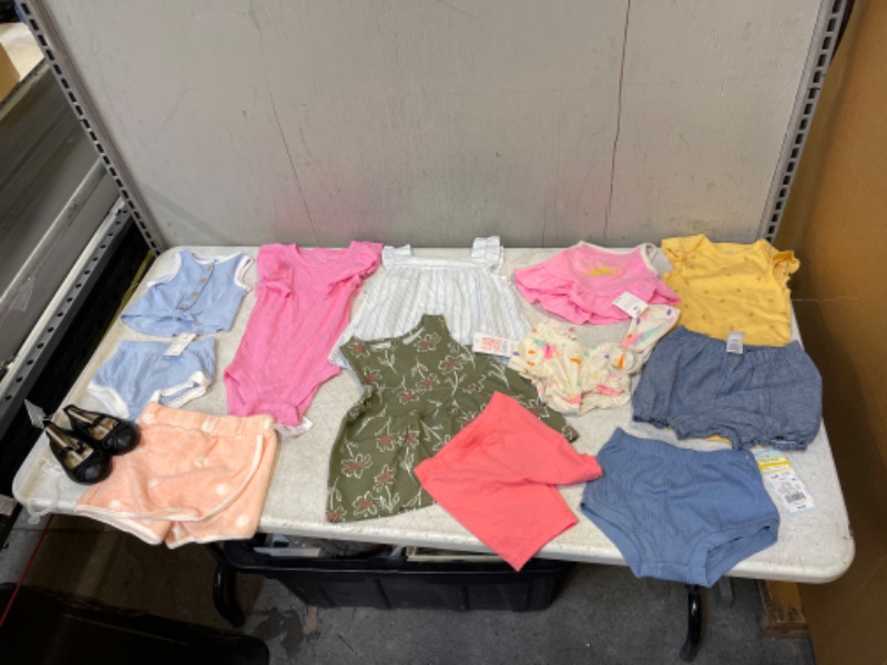 Photo 1 of BAG LOT, MISC GIRL'S BABY CLOTHES, SIZES 0-3-18M
