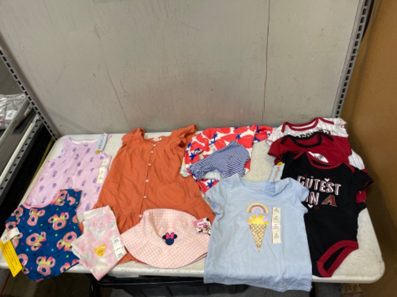 Photo 1 of BAG LOT, MISC BABY CLOTHES, SIZES 03-4T
