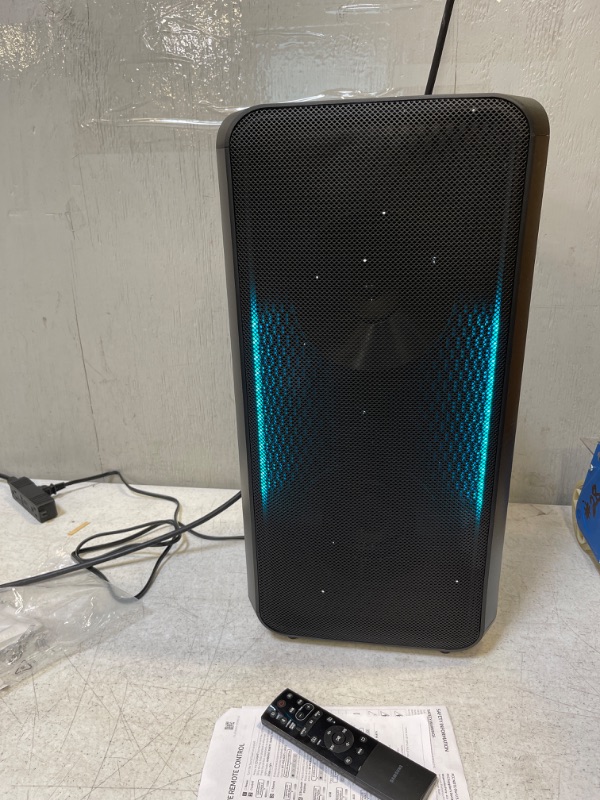 Photo 1 of SAMSUNG MX-ST40B Sound Tower High Power Audio, 160W Floor Standing Speaker, Bi-Directional Sound, Built-in Battery, IPX5 Water Resistant, Party Lights, Bluetooth Multi-Connection, 2022
