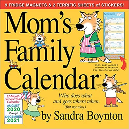 Photo 1 of  3-PACK "Mom's Family" Wall Calendar 2021 with 9 magnets and 2 sticker sheets