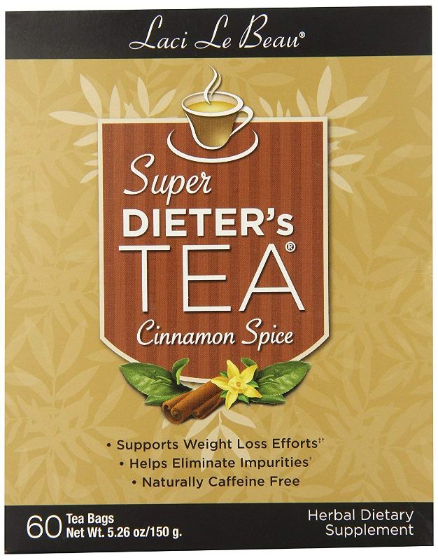 Photo 1 of 2 pack:: Laci Le Beau Super Dieter's Tea, Cinnamon Spice, 60 bags, 5.26 oz 
  **** EXP 12-09-24 ****