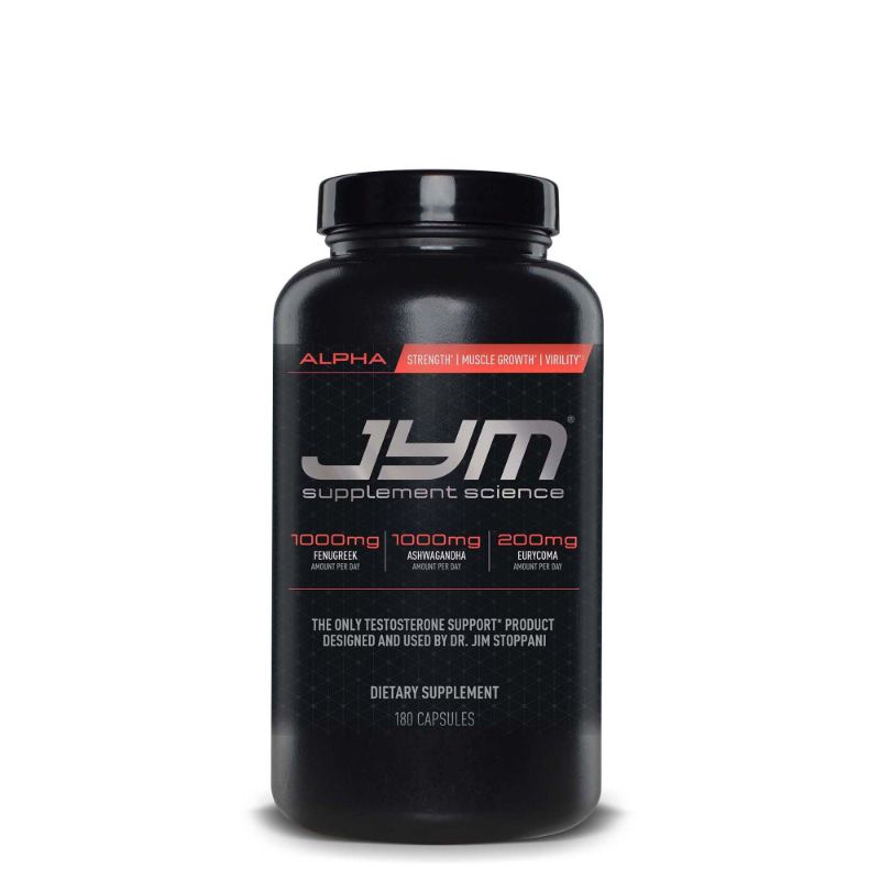 Photo 1 of JYM Supplement Science Testosterone Booster - Ashwagandha Fenugreek Eurycoma Damiana and More | JYM Supplemental Science | 180 Vegetarian Capsules
