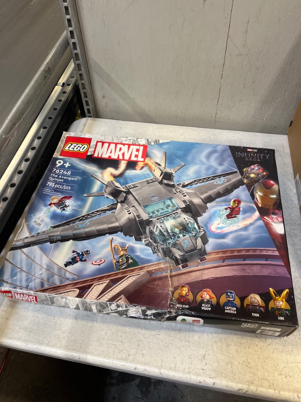 Photo 1 of LEGO Marvel The Avengers Quinjet 76248 Building Toy Set for Kids, Boys, and Girls Ages 9+ (795 Pieces) Frustration-Free Packaging - ++FACTORY SEALED++