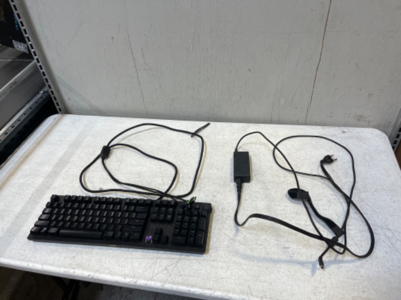 Photo 2 of razer huntsman elite keyboard & DELL AC ADAPTER CORD - ++DAMAGE : SHOWN IN PICTURE++