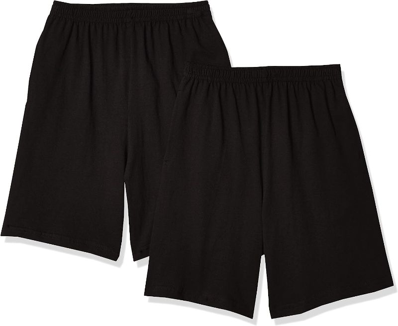 Photo 1 of Hanes Boys Jersey Short (Pack of 2)
 SIZE M