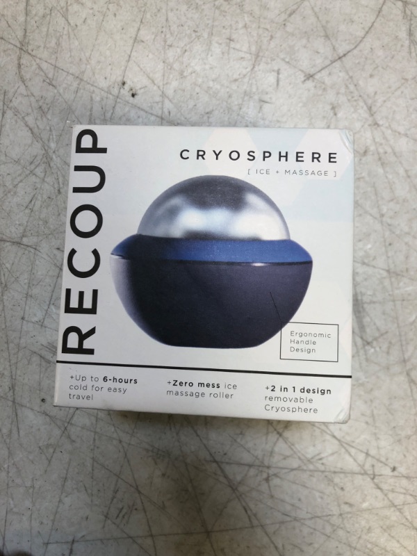 Photo 1 of Recoup Fitness Cryosphere Cold Massage Roller - 6 Hours Cold Relief - Ice Cup - Myofascial Release- Great for Recovery - Free Rolling Removable Ball - Deep Tissue Massage - Pain Relief - Ice Pack