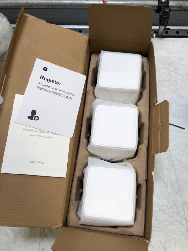 Photo 2 of Meshforce Whole Home Mesh WiFi System M3s Suite (Set of 3) – Gigabit Dual Band Wireless Mesh Router Replacement - High Performance WiFi Coverage 6+ Bedrooms