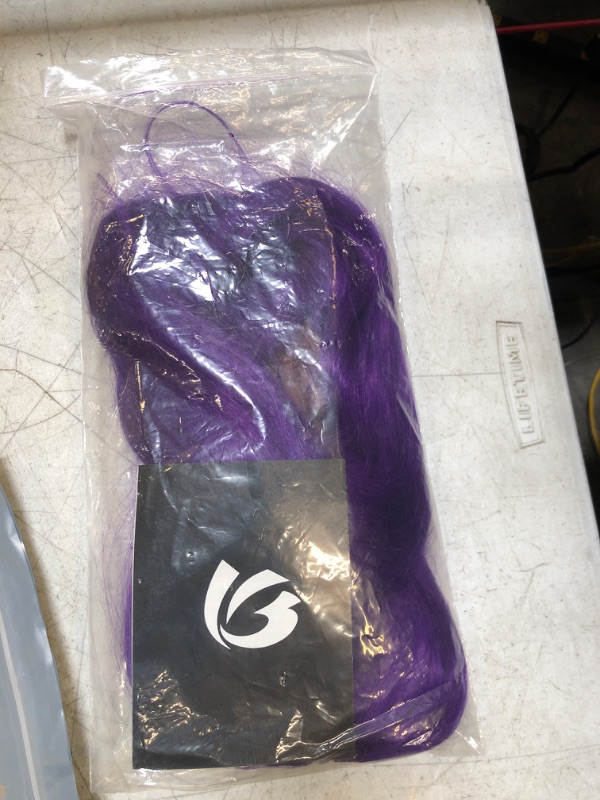 Photo 2 of  Fashion Wigs Long Wavy Curly Hair Cosplay Wig & Wig Cap (Purple)