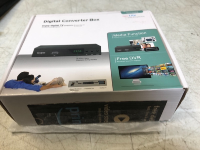 Photo 3 of Iview 3300stb ATSC Converter Box with Recording, Media Player, Built-in Digital Clock, Analog to Digital, QAM Tuner, Channel 3/4, Hdmi, USB 3300STBA