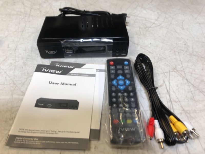 Photo 2 of Iview 3300stb ATSC Converter Box with Recording, Media Player, Built-in Digital Clock, Analog to Digital, QAM Tuner, Channel 3/4, Hdmi, USB 3300STBA